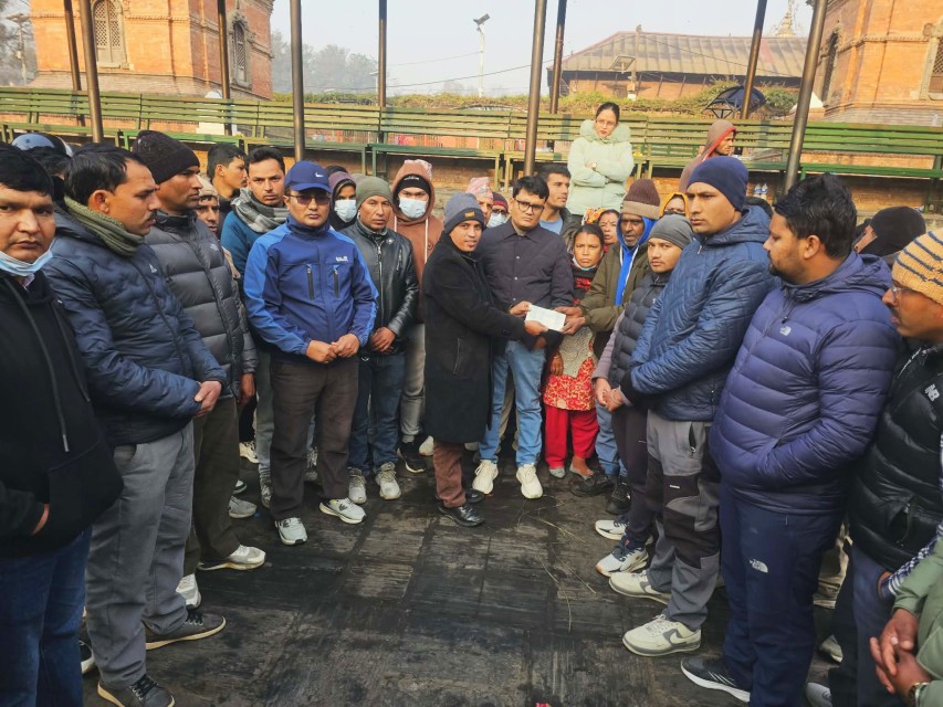 प्रशान्त फुयाँलको परिवारलाई च्यामा–काठमाण्डौं सेवा समाजको आर्थिक सहयोग