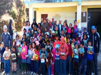 अमेरिकामा जन्मदिन मनाउँदै गाउँका विद्यार्थीलाई स्टेशनरी सहयोग