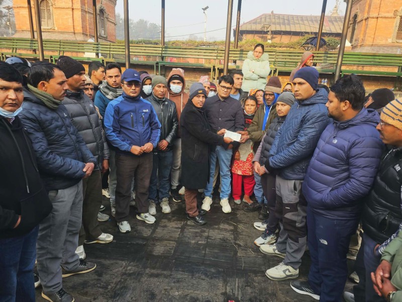 प्रशान्त फुयाँलको परिवारलाई च्यामा–काठमाण्डौं सेवा समाजको आर्थिक सहयोग